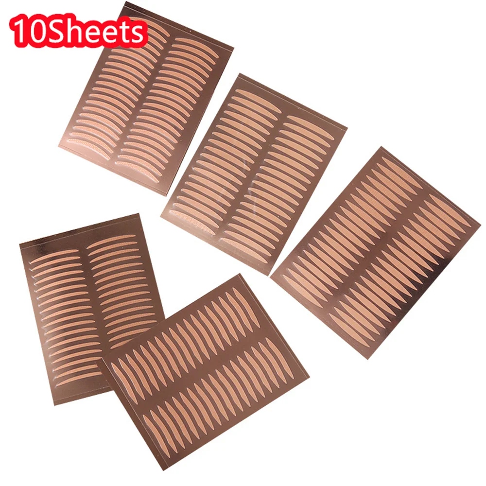 10Sheets/400PCS Invisible Eyelid Sticker Double Eyelid Self Adhesive Mesh-Lace Eye Tape Sticker Ladies Eye Makeup Tools