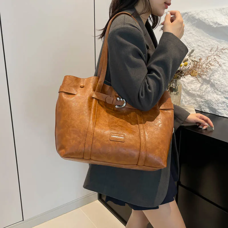 

Fashion Women's Shoulder Bag 2026 Luxury Handbags Purse Tote Bags Ladies PU Leather Hand Bag Female Shopper Bag for Work Travel