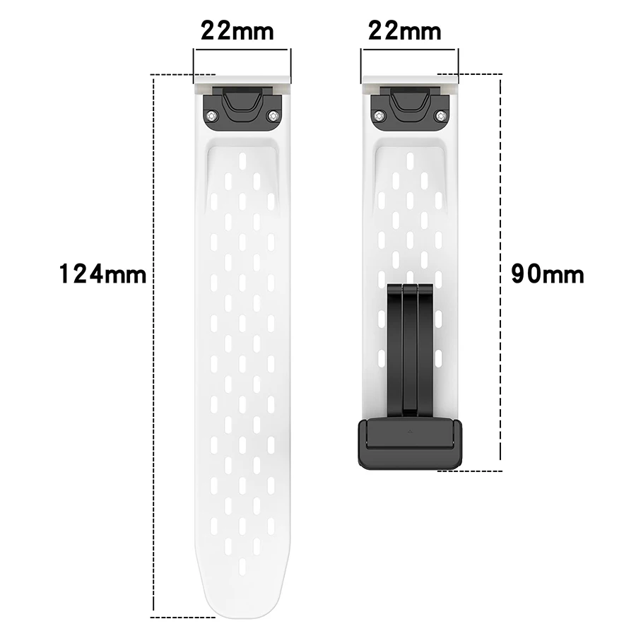 22 26MM Silicone QuickFit Watchband Straps For Garmin Fenix 7X 7 7S 6X 6 6S Pro 5 5X 5S Plus Epix Gen 2 945 Smart Watch Bracelet