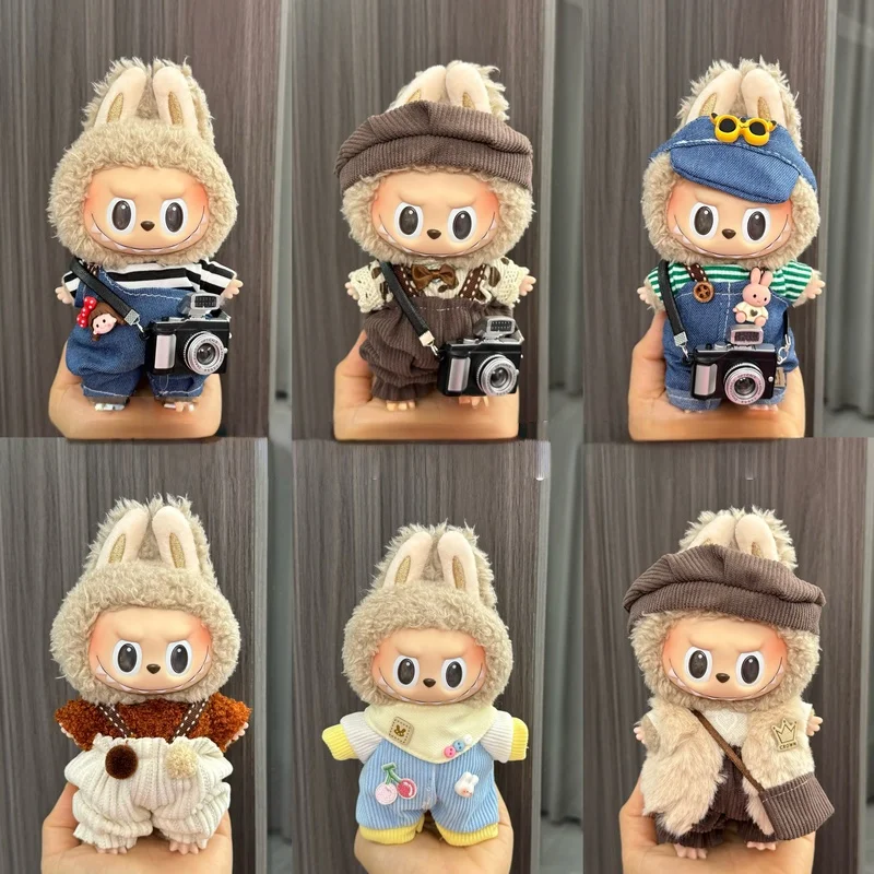 

Новинка в наличии 17 см Labubu V2 V1, модная одежда, аксессуары для куклы Idol, одежда для детей, подарок, одежда Labubu, игрушка в подарок