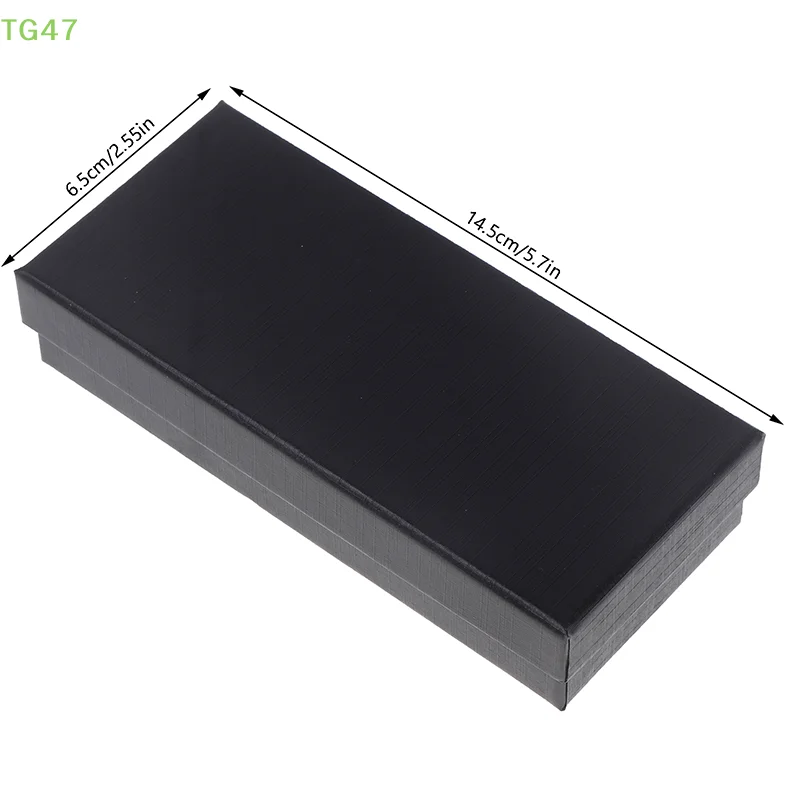 【EL】1 Pcs Black Rectangle Container Watch Box Travel Watches Jewelry Paper Boxes Gift Cases With Sponge