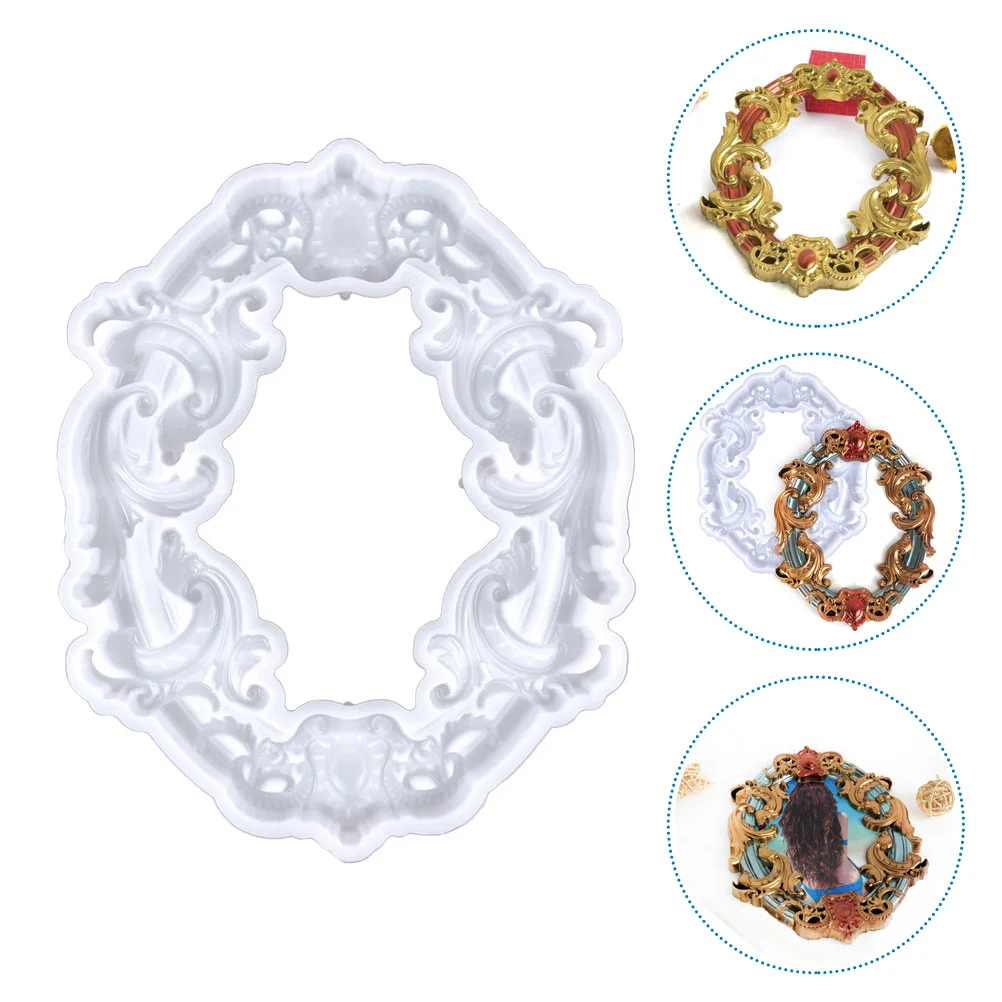 

1 Silicone Picture Frame Mold 9187 White Reusable Wear Resistant Resin Craft Epoxy Molds Photo Frames Making