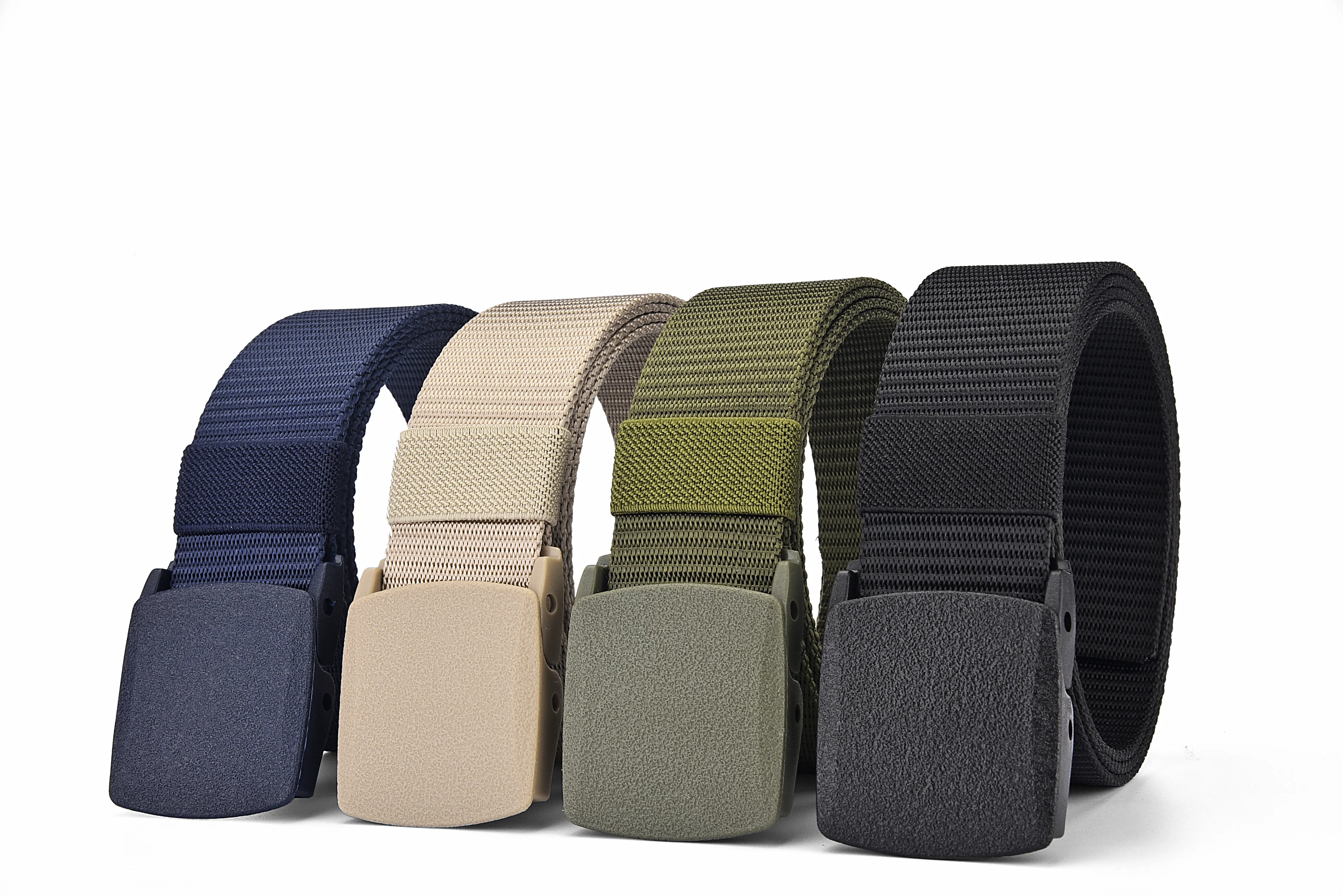 Summer Breathability Quick Release Outdoor Military Belt Soft Real Nylon Sports Accessories Men And Women  Automatic Buckle Belt