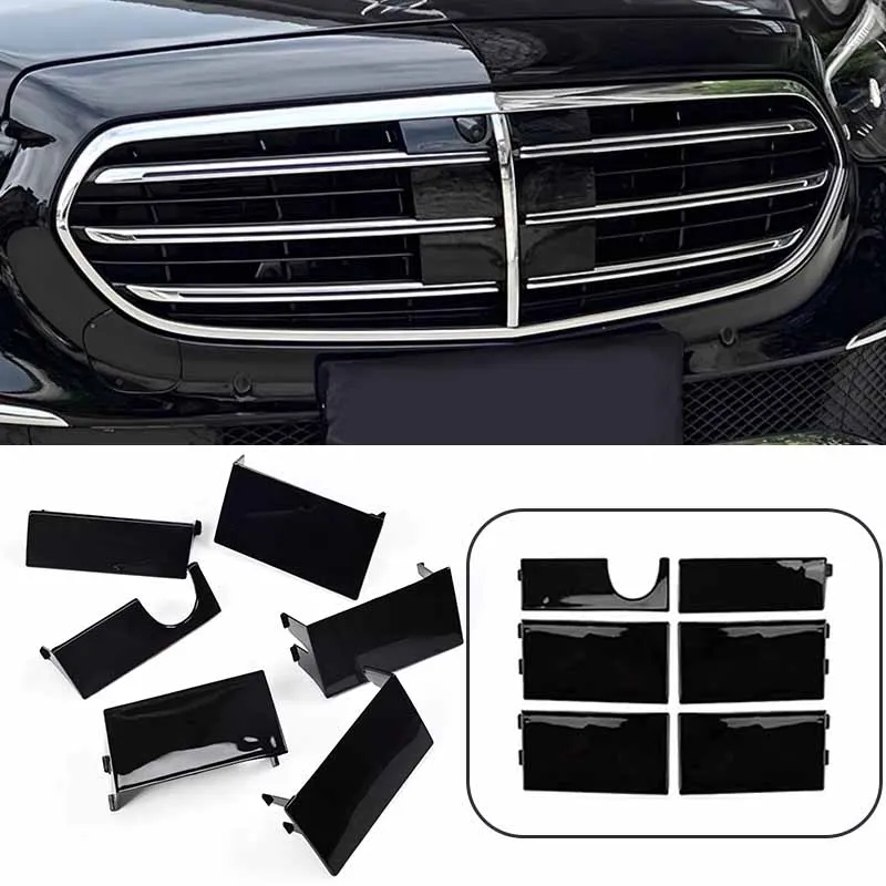 

Car front grille 3d decorative stickers center mesh shield style car logo For Mercedes Benz E class Maybach E300L E350eL E260L