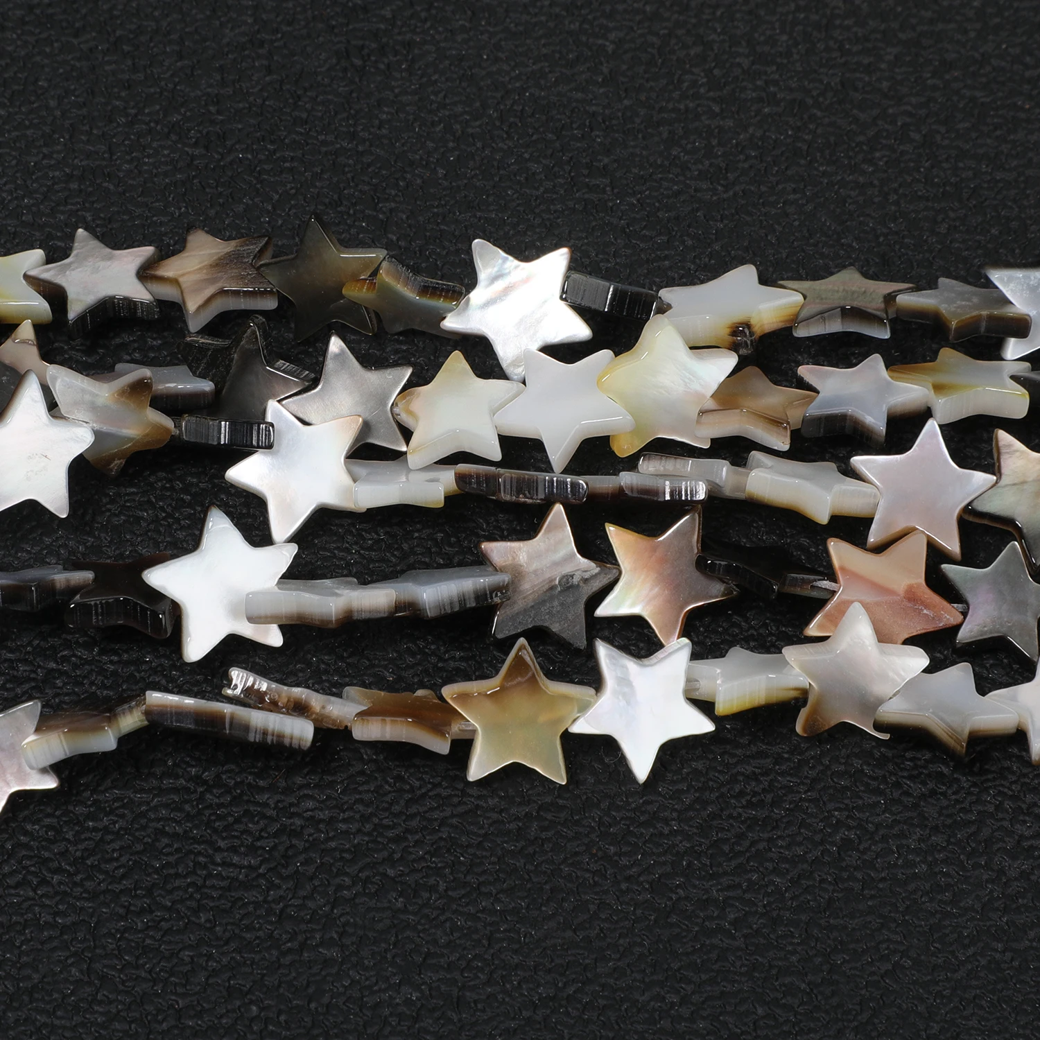 10mm 40pcs Pentagram Shell Beads, Loose Spaced Beads, Jewelry Making, DIY Pendants, Necklaces, Earrings, Jewelry Accessories