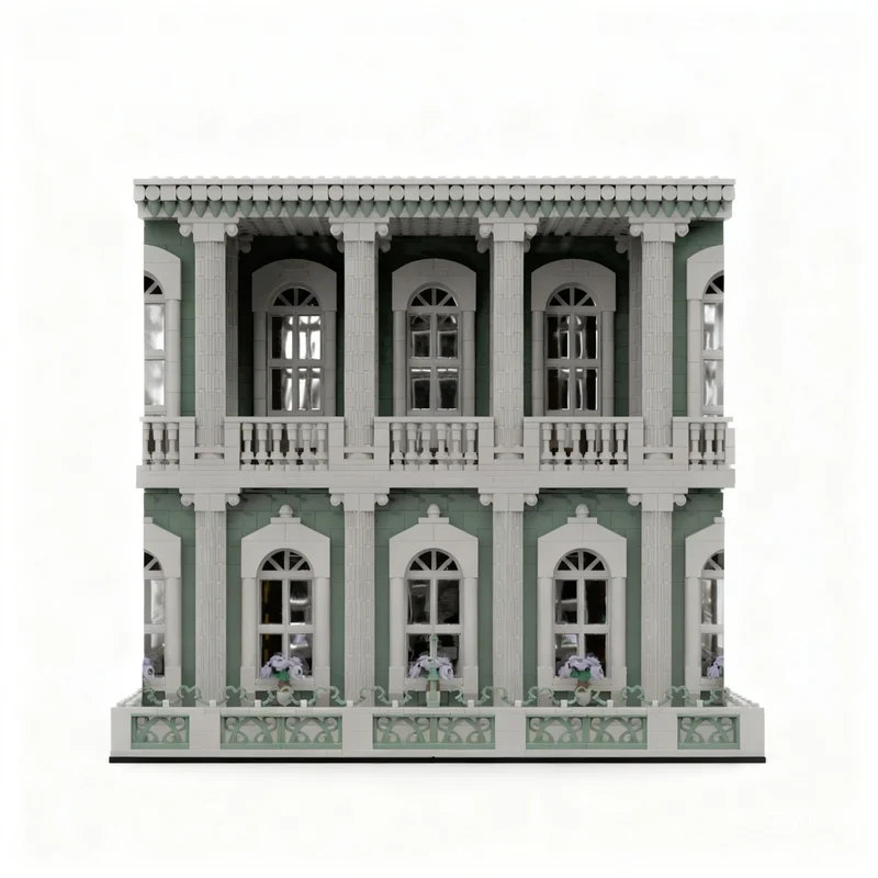 10199pcs MOC The Palladian Library Modular Buildings Model Building Blocks Christmas Gift Toy Creative Birthday Craft DIY Brick