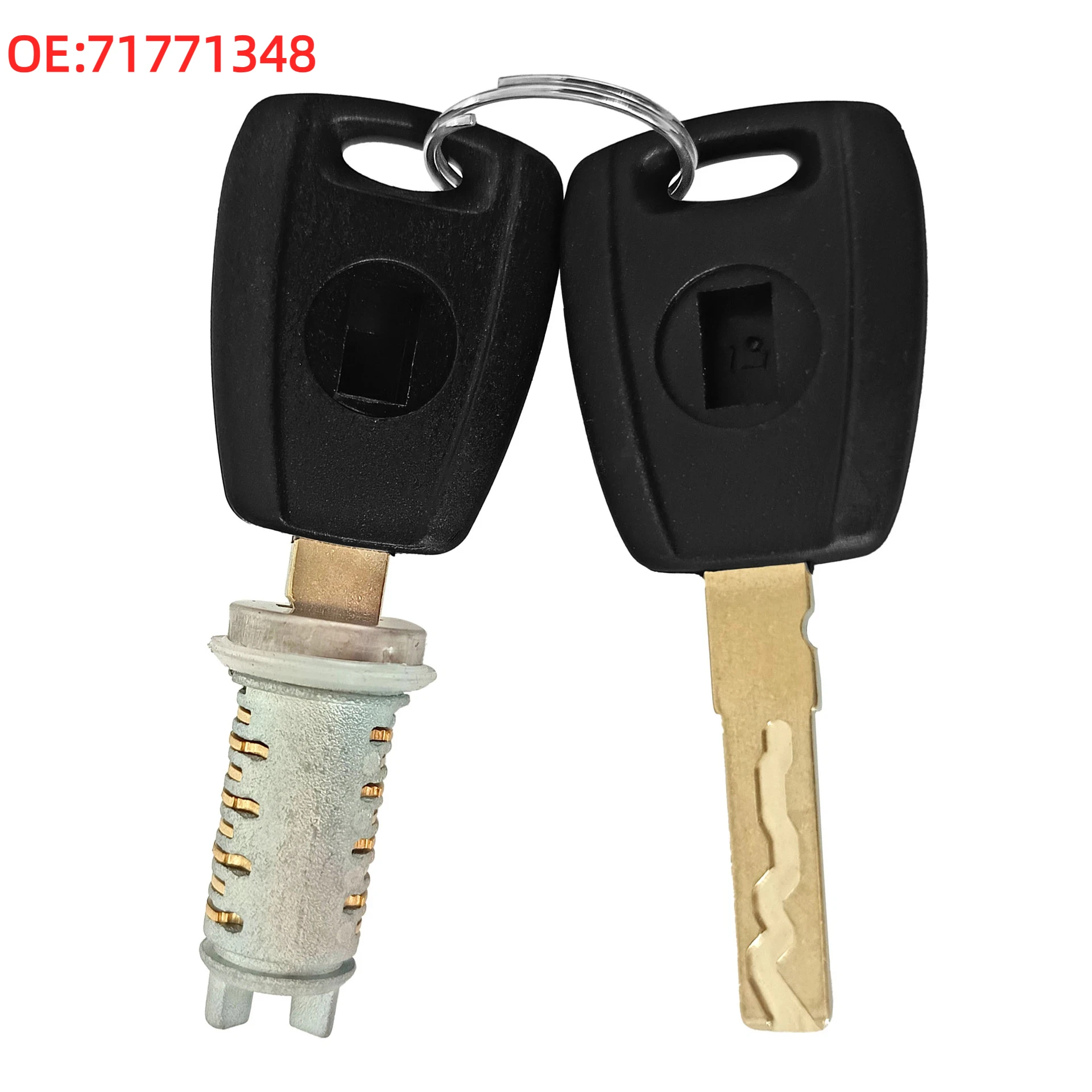 

OE: 71771348 Front Left Door Lock Barrel Cylinder For Fiat Punto Panda Doblo 500 With 2Pcs Key