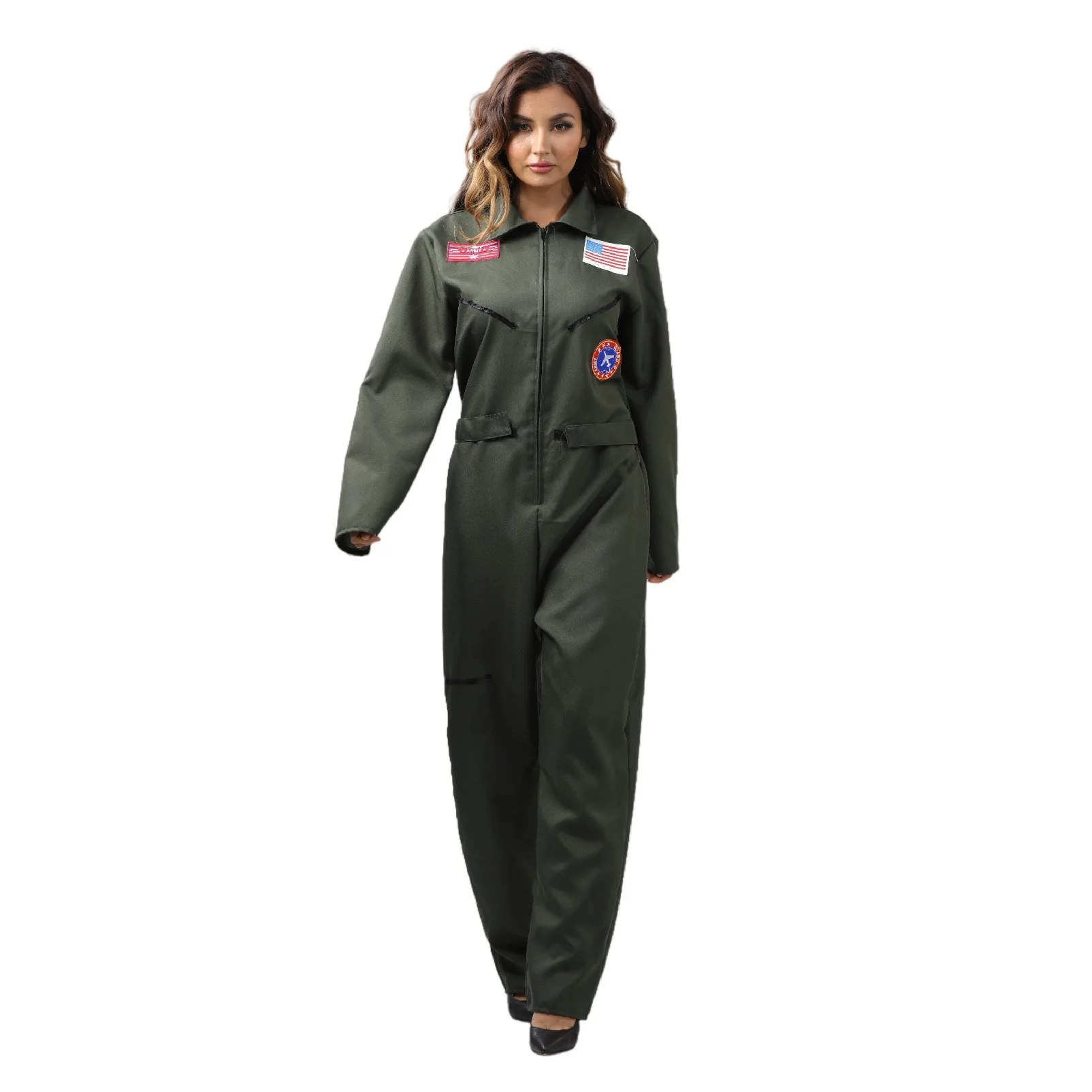 Nuevos Uniformes de Piloto Unisex para Fiestas, Actuaciones en Grupo, Disfraces de Mardi Gras y Halloween