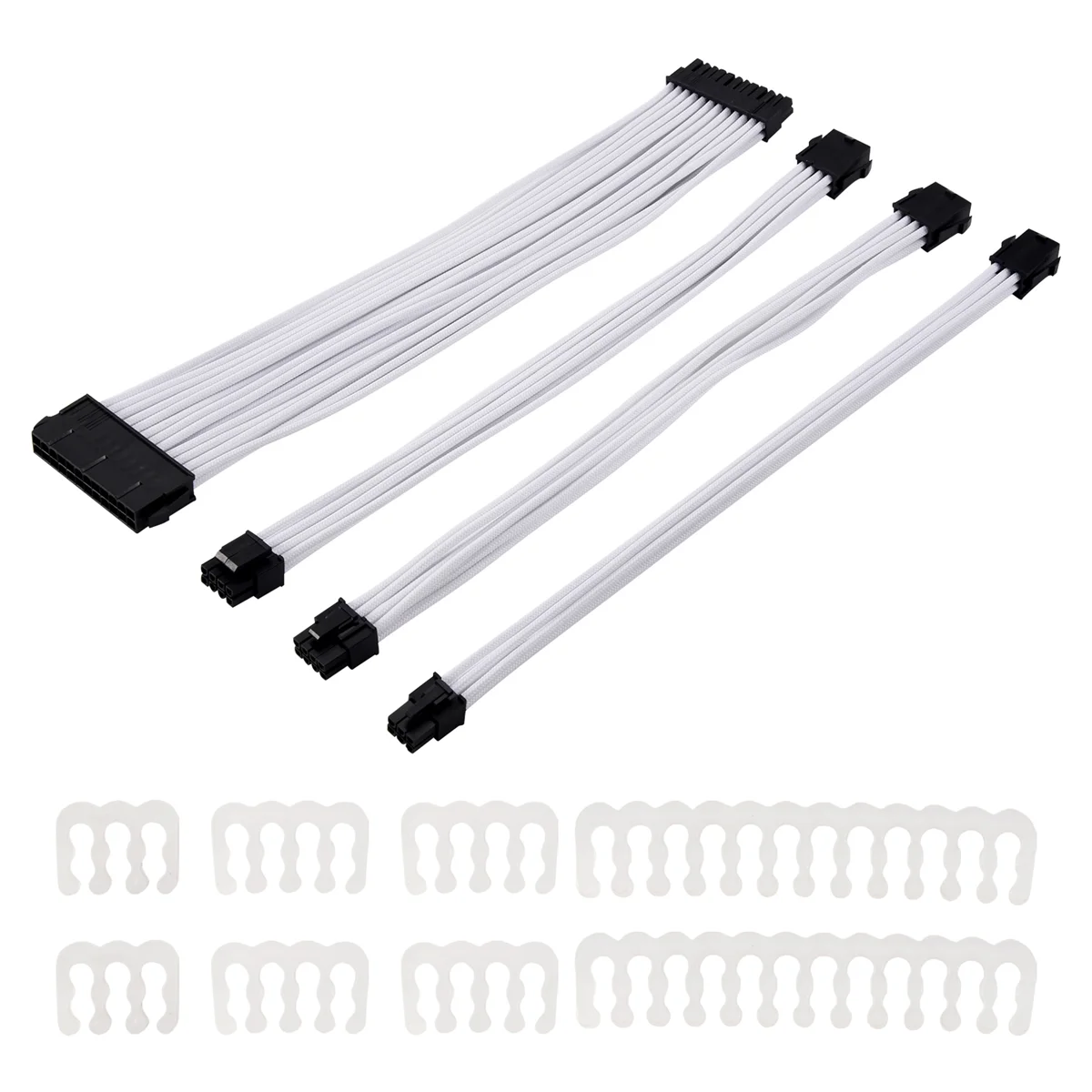 Basic Extension Cable Kit; 1Pcs Atx 24Pin/Eps 4+4Pin/Pci-E 8Pin/Pci-E 6Pin Power Extension Cable