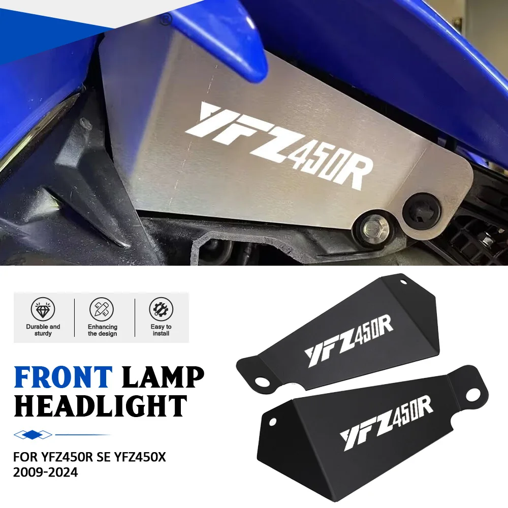 For Yamaha YFZ450R SE 2009-2019-2020-2021-2022-2023-2024 Motorcycle Accessories Headlight Deletes Guard Cover YFZ450X 2010-2011