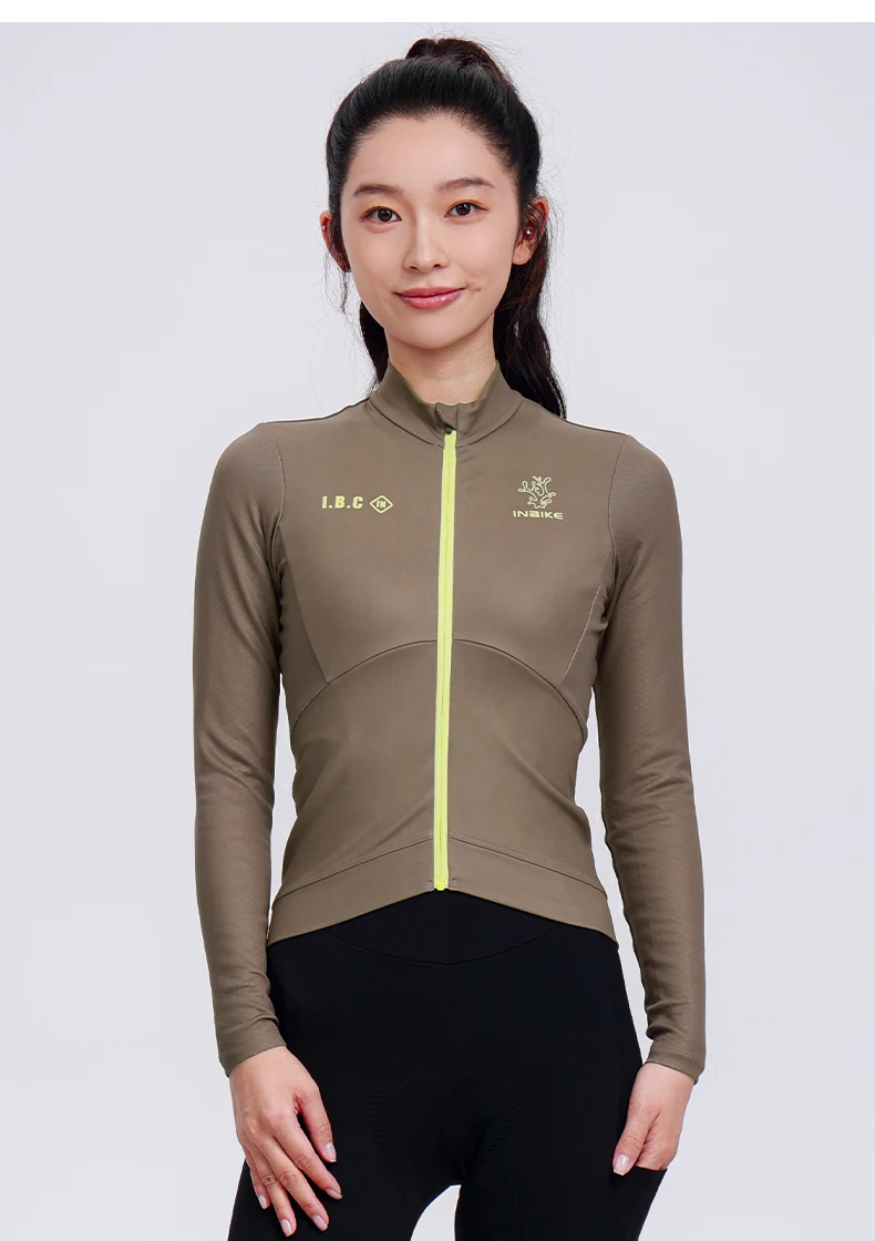 INBIKE Fahrradbekleidung Herbst- und Winter-Fleece Langarm-Oberteil Neue Damen-Rennrad-Warmjacke Outdoor-Sportshirt – Detail 16