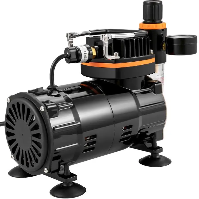 Ensemble de pistolets de pulvérisation professionnels à double action 18 - 23 L/min 120 W, 230 V, mini compresseur d'air à gravité, pistolet de peinture pour publicité, illustrations, peinture corporelle, modélisme, nail art