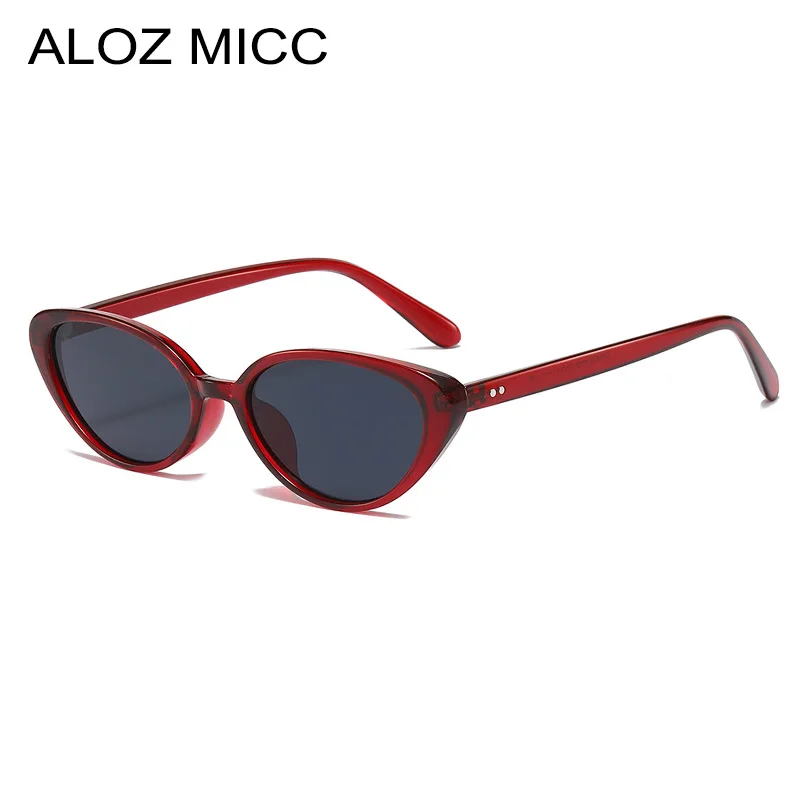 

Aloz micc Ins Popular Retro Cat Eye Sunglasses Women Men Shades UV400 New Fashion Rivets Sun Glasses FemaleEyewear