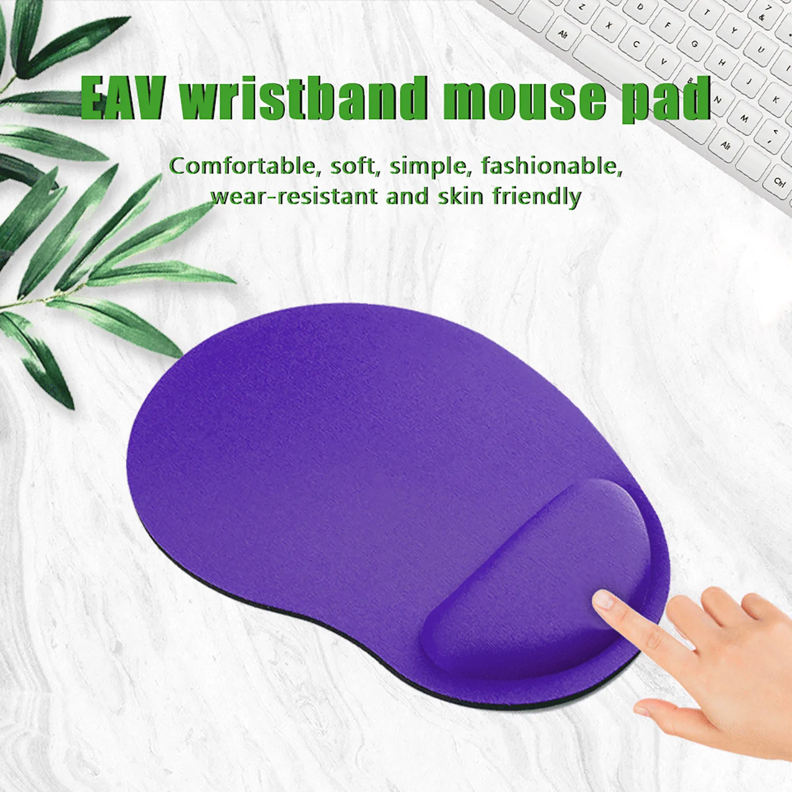 Mouse Padgel With Wrist Supportfor Office Desktop Ergonomic Solid Color Mice Mat Comfortable Mouse Pad