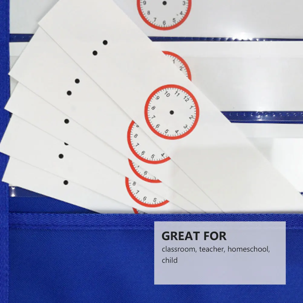 

Time Planning Pocket Chart Oxford Cloth With Reusable Dry Erase Schedule Cards For Classroom Homeschool Special