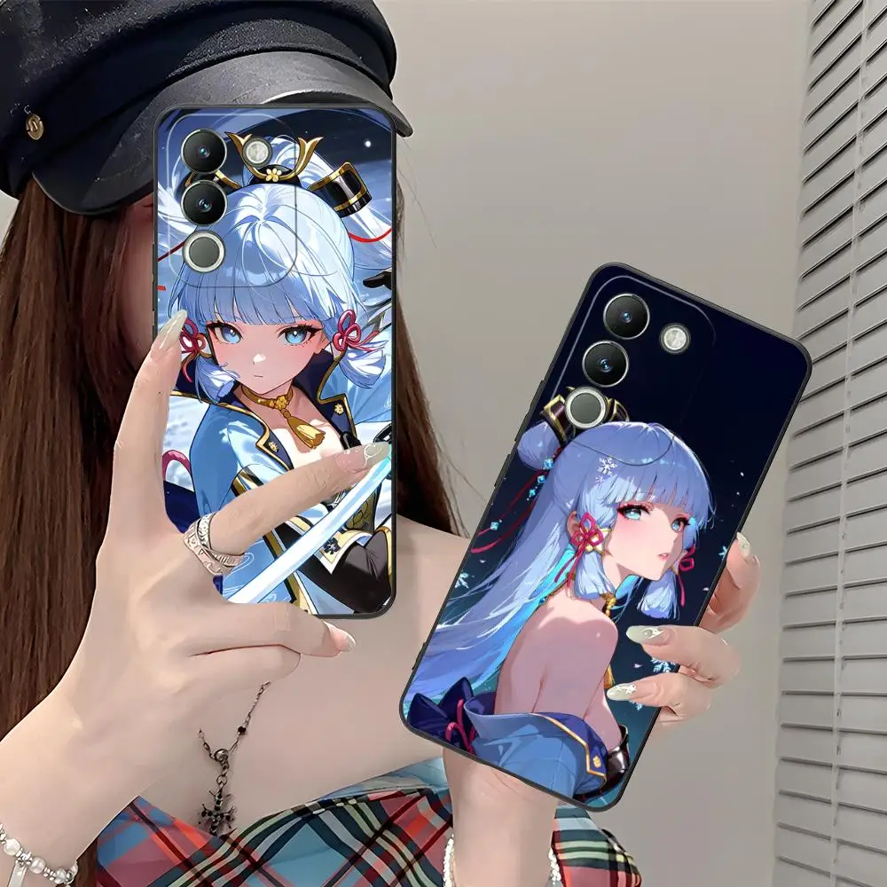 

Game GI Ayaka Phone Case for VIVO Y77 76 75 74 73 72 58 56 55 51 50 38 36 Y19 Y18 Y03 Y01 5G Soft TPU Shockproof Cover