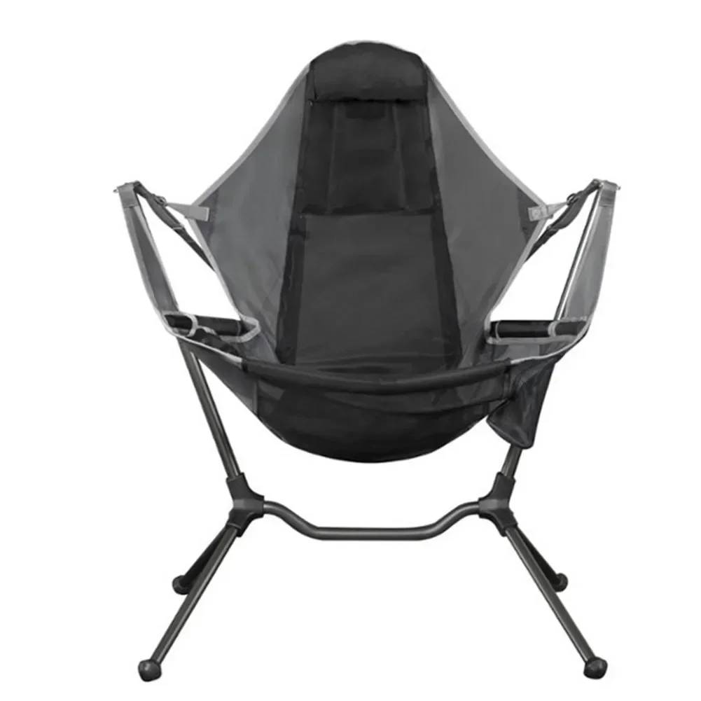

Foldable Outdoor Chair Beach Moon Chair With Pillow For Camping Fishing
