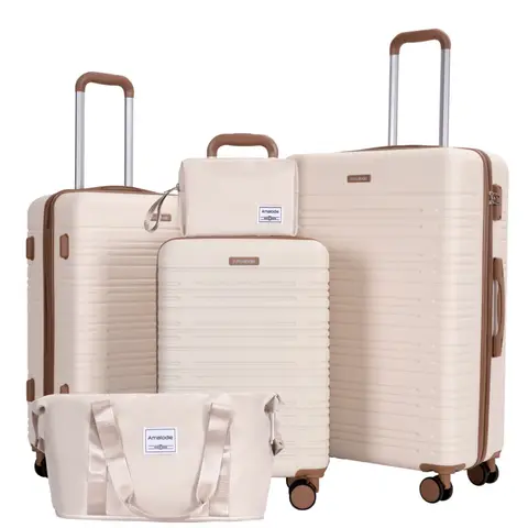 Luggage Sets 3-Piece Suitcases with Double Spinner Wheel,Suitcase Set ABS Hard Case Luggage with TSA Lock