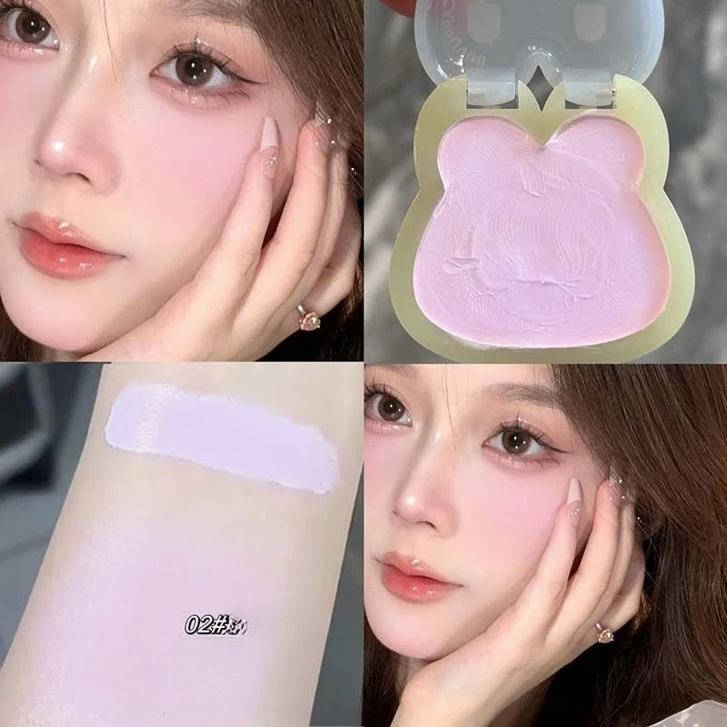 الأرنب شير Waterlight متعدد عصا ماتي المخملية أحمر الخدود بلسم 3 في 1 ماكياج لطيف للخدود الشفاه عيون المحمولة للفتيات النساء #4