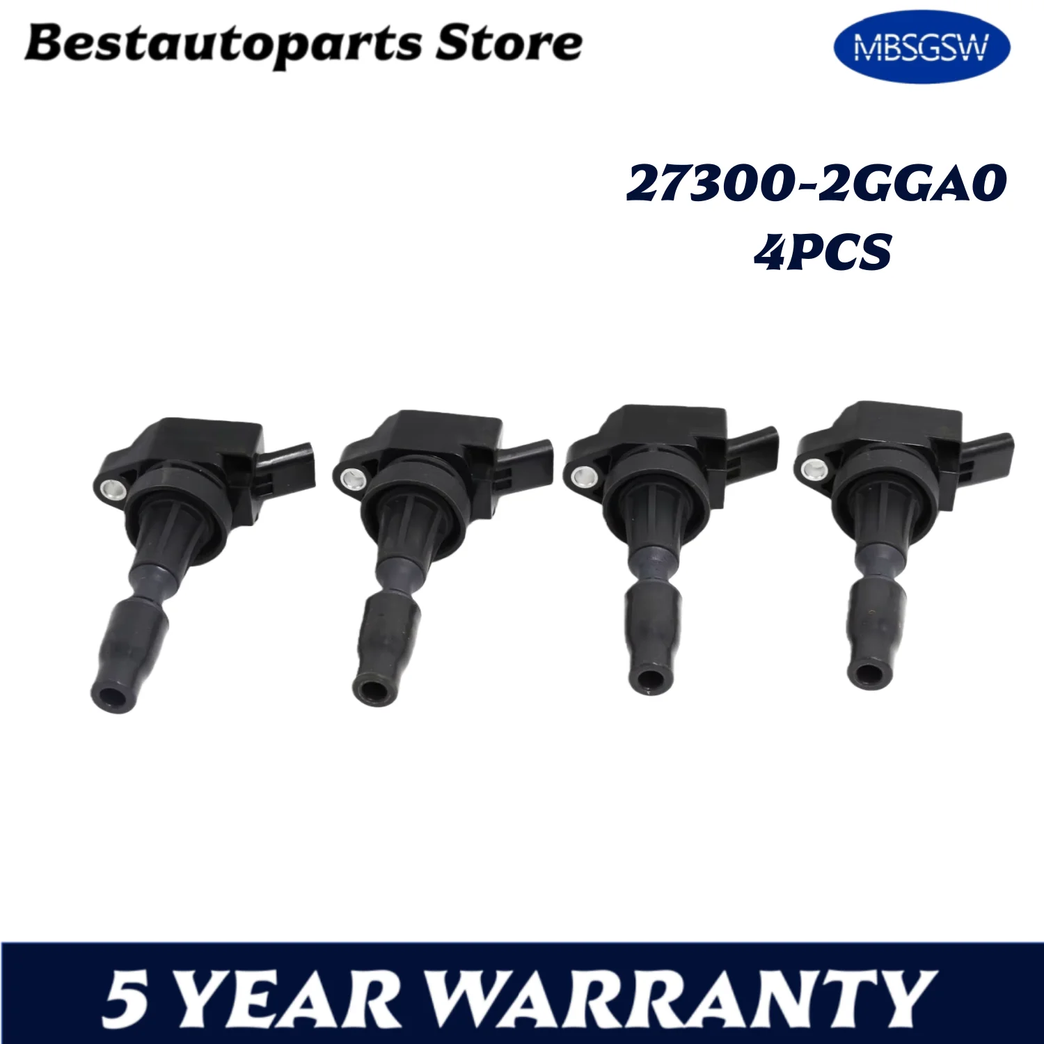 

4 шт. катушка зажигания для Hyundai Sonata 2016 2015-2017 Kia Optima Sorento UF764 GENESIS 27300-2GGA0 273002GGA0