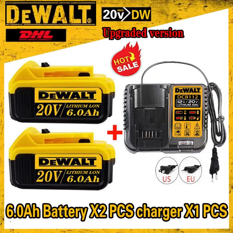 

DEWAL Tool Battery, 2AH/5AH/6AH Lithium-ion Battery, Replacement DCB202 DCB203 DCB205 DCB609 DCB209 DCB612 Tool Battery