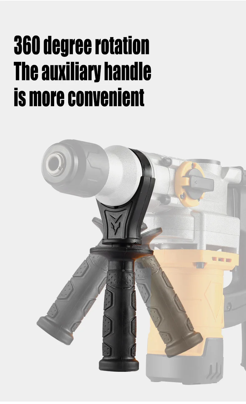 Martello rotante senza fili Avvitatore a percussione Batteria Utensile elettrico Kit trapano Martello rotante elettrico