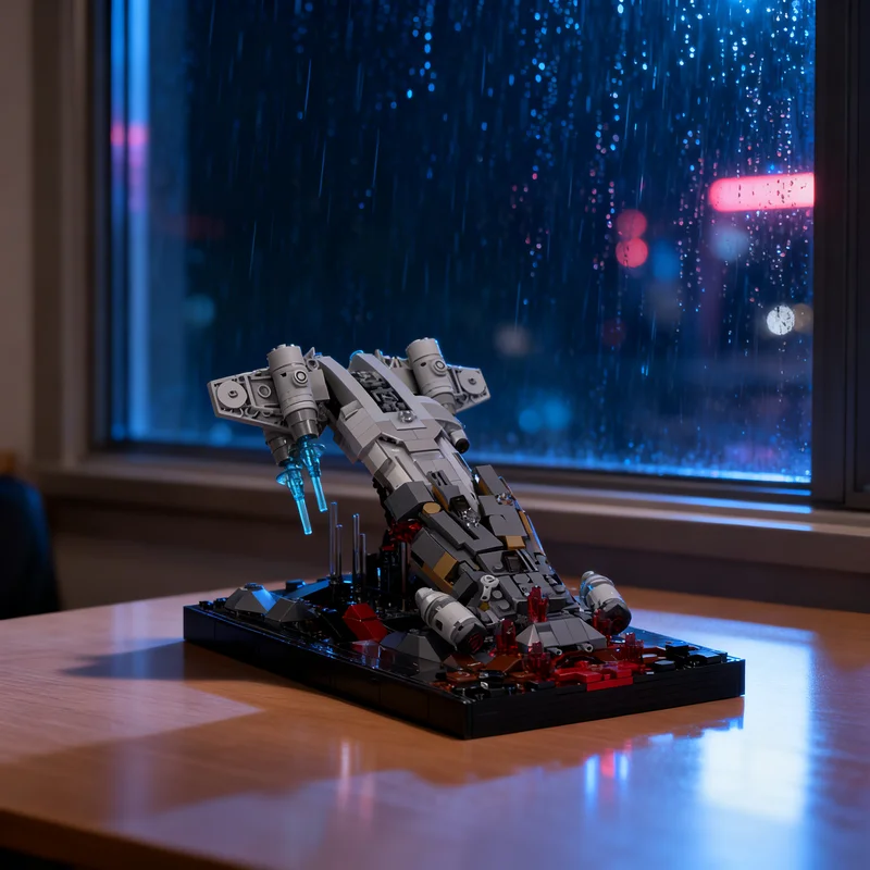 

836 деталей MOC Micro Diorama Onyx Cinder REBORN Star Battle: Набор строительных блоков для творчества, подарок, декор, сборка, премиум-качество