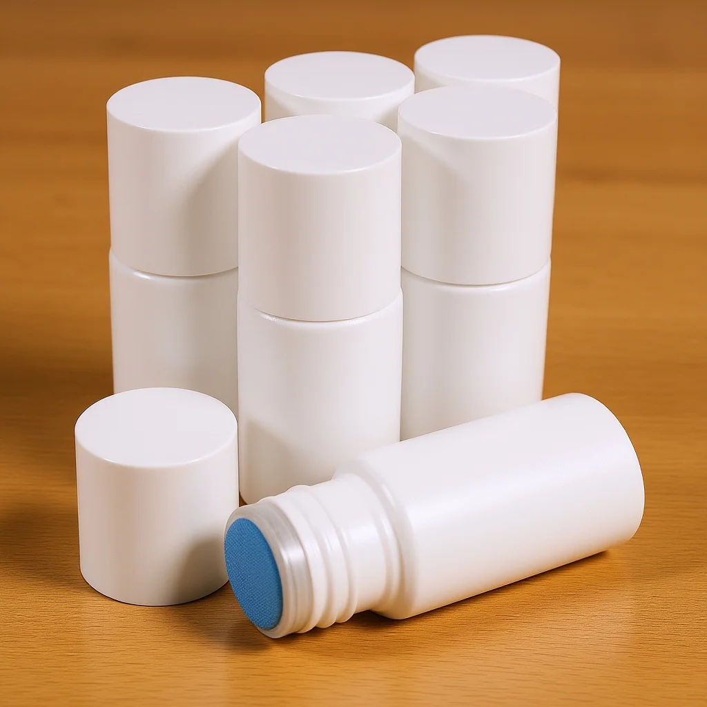 

6pcs Sponge Head Bottle Empty Reusable Applicator For Liquid Marking Small Plastic Bottles Office School Home Lab Use Refillable