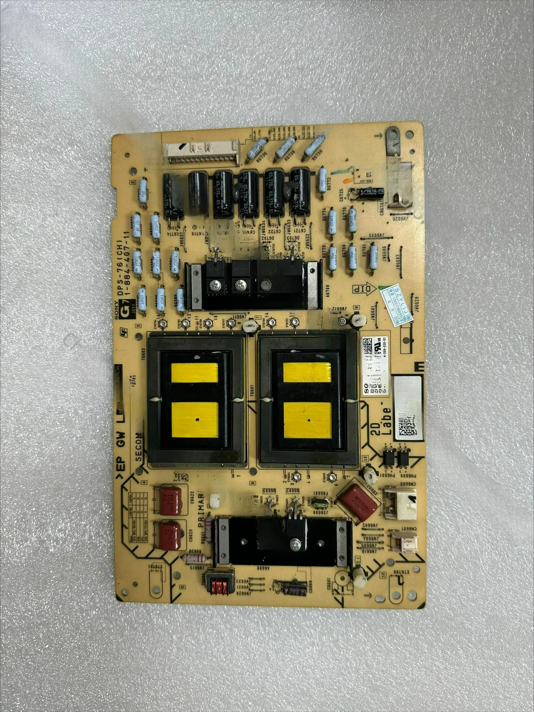 

оригинальная ПЛАТА ПИТАНИЯ KDL-60NX720 DPS-76 (CH) 1-884-407-11