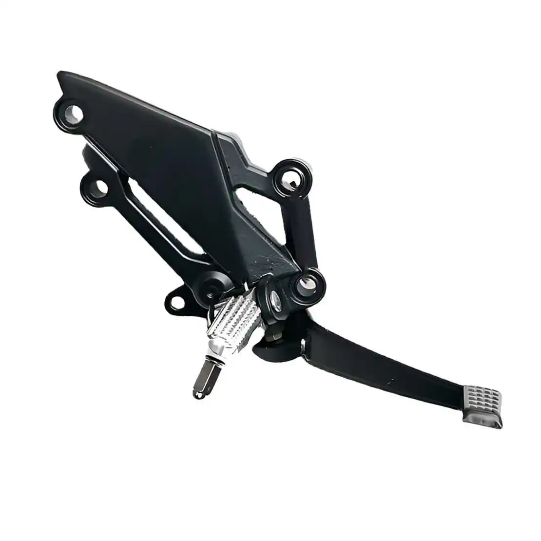 13242-0088 Motorcycle Footrest Bracket Foot Brake Pedal Peg Lever 35063-0999 Fit for Kawasaki Ninja 250/R Z250 EX250 EX300 Black