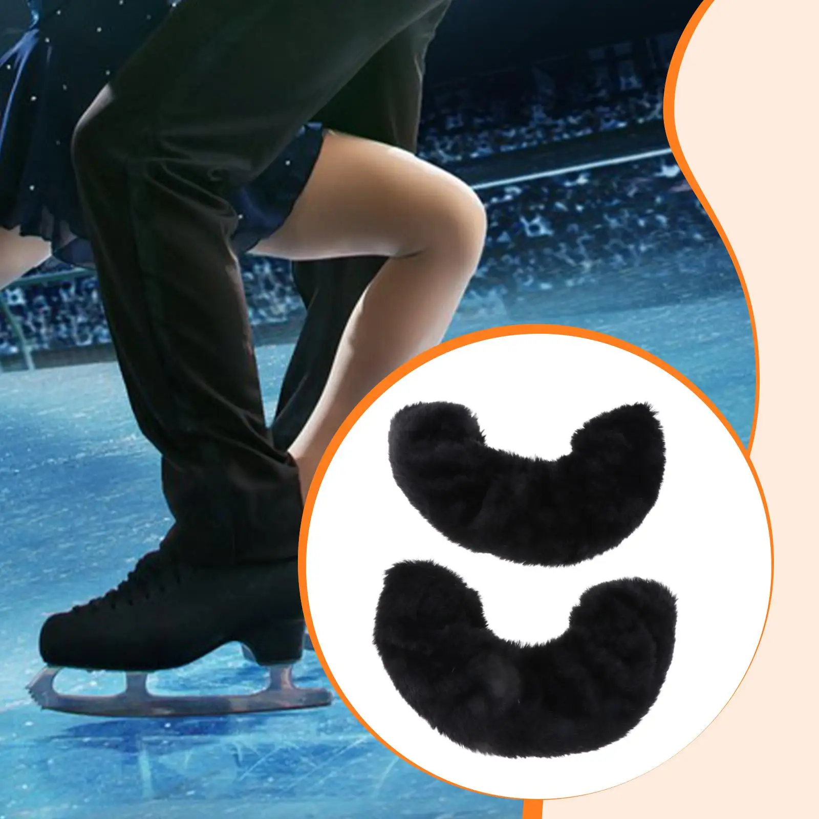 Delicate Ice Skate Blade Covers Acrylic Fiber Soft Skating Guards Protection for Hockey Figure Skates Supplies