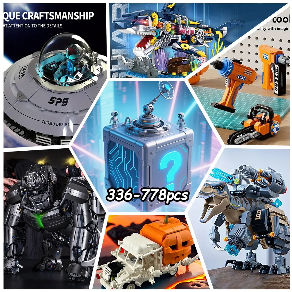 

Более 200 стилей случайно отправлены. Слепая коробка для строительных блоков предлагает полный смысл сборки развлечения.