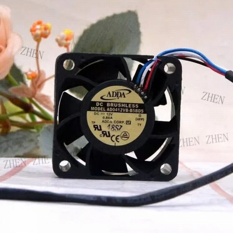 Y AD0412VB-B5BDS DC12V 0.80A 4028 4CM 4-Wire Server Cooling Fan