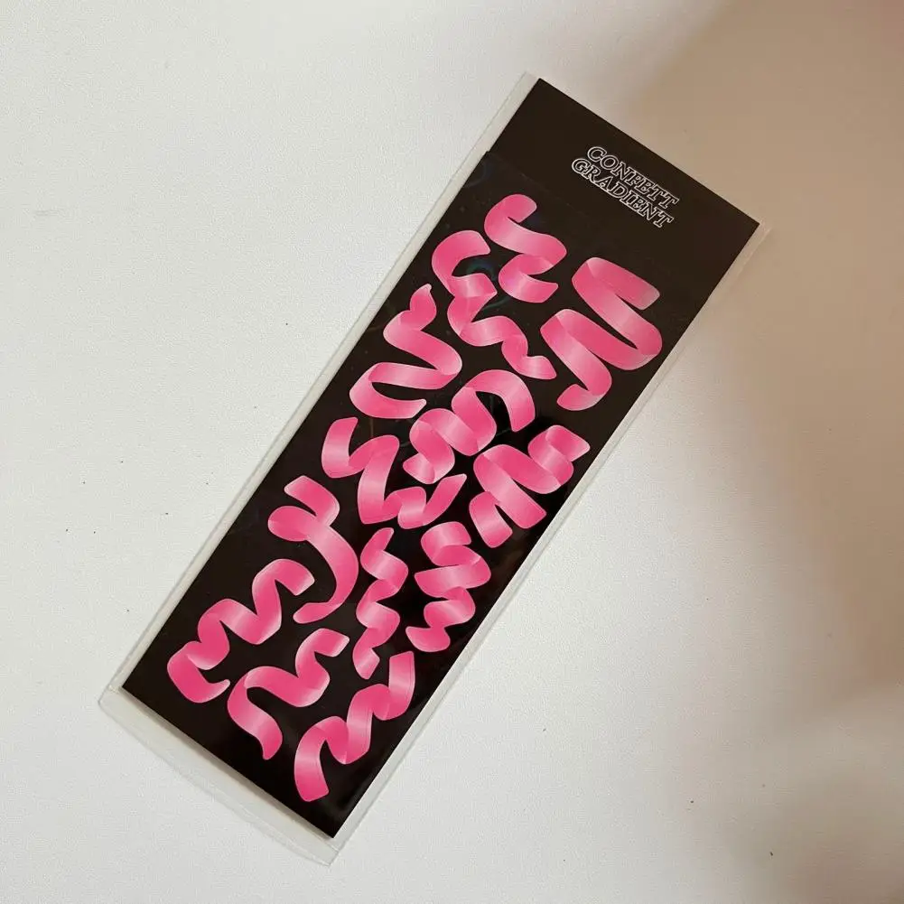 Innovative Scrapbook Sticker Colorfast Removable Fine Print Star Love Heart Shape Photo Sticker  Photocard Sticker Decorative