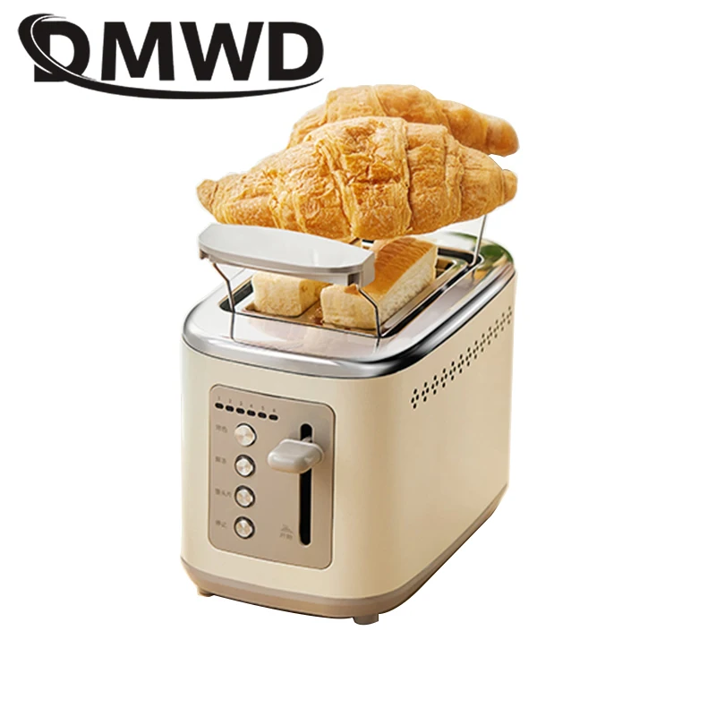 

Household Electric Toaster Automatic Baking Bread Oven Sandwich Maker Heater Warmer Breakfast Machine 2 Slices Slots Toast Grill