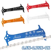 Bicycle Chain Wear Indicator Ruler Repair Tool Stainless Steel Mountain Road Bike Chain Gauge Measurement Checker Screw Diameter