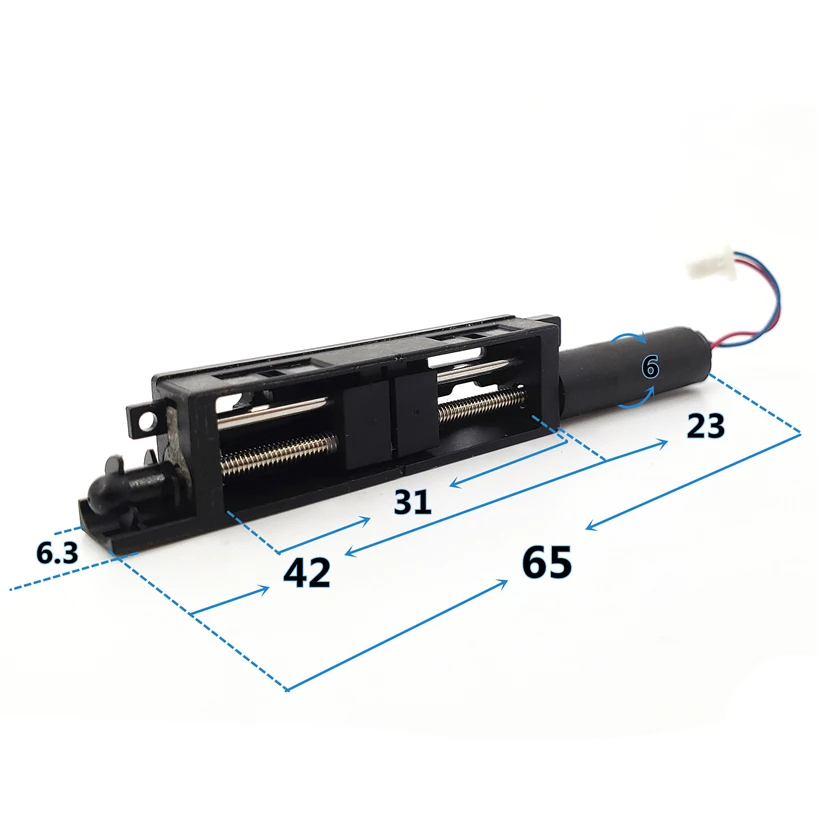 Micro Precision 6mm Planetary Reduction Motor Push Rod Screw Slider Block Nut table motor DC3V Mini Tiny 612 Coreless Gear Motor