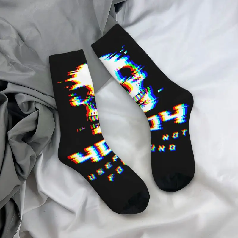 Error 404 User Not Found Mens Crew Socks Unisex Fashion 3D Print Computer Geek Programmer Dress Socks