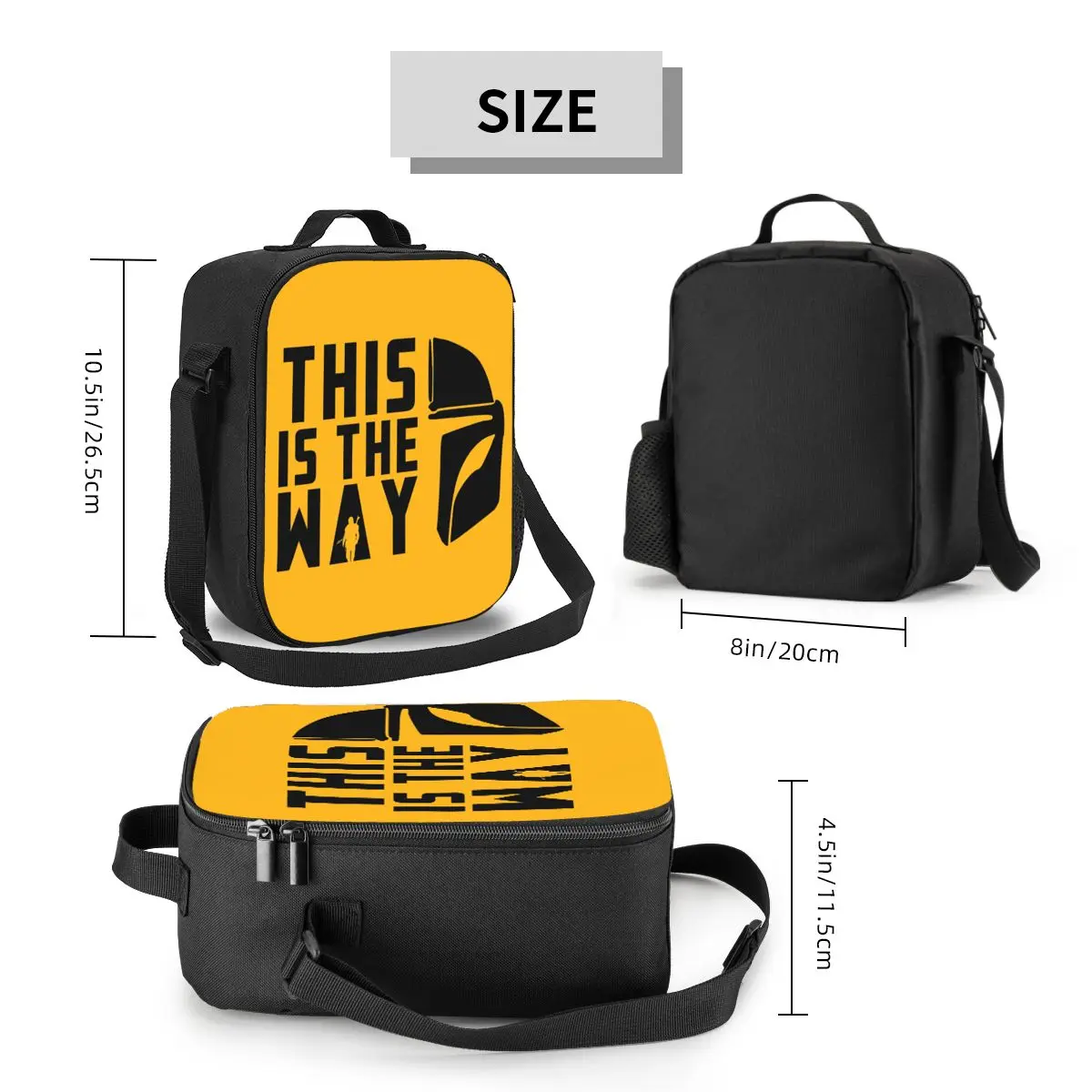 TV Show Insulated Lunch Bag for Work School This Is The Way Portable Thermal Cooler Bento Box Women Kids