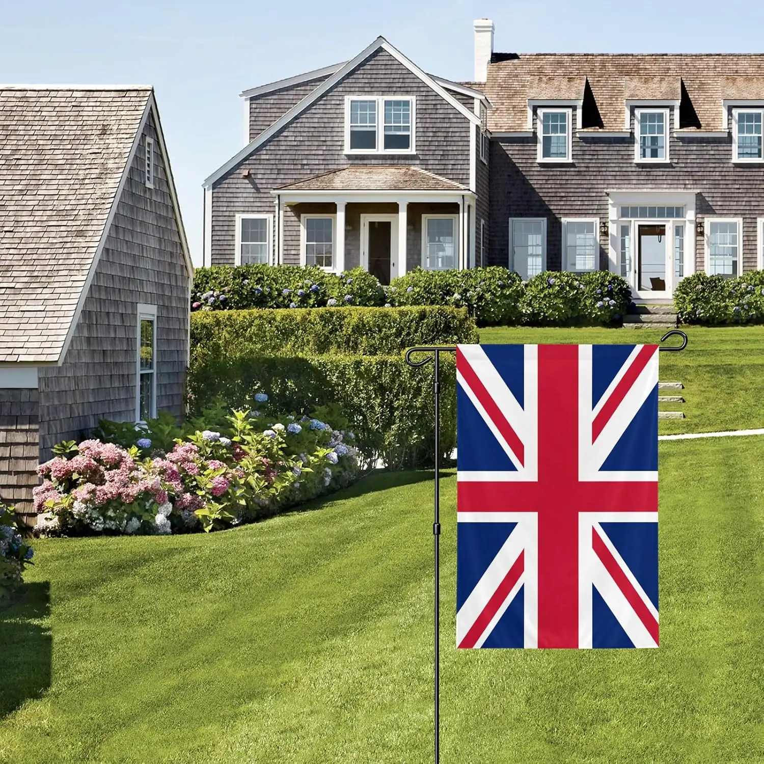 British Garden Flag, 12x18 Inch Double-Sided, Vivid Color Britain UK National Garden Flags, for Indoor Outdoor Party Home La jjp