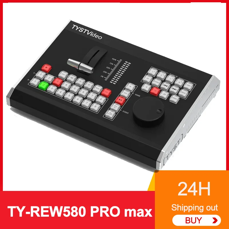 TYST TY-REW580 PRO max Video Mixer Switcher For Live Streaming Capture Video Recording for Slow motion keyboard Broadcasts