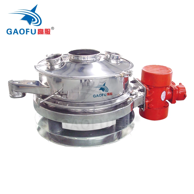 Fabricante de pantalla de vibración circular de tamiz recto de filtro de harina de maíz de tamiz industrial