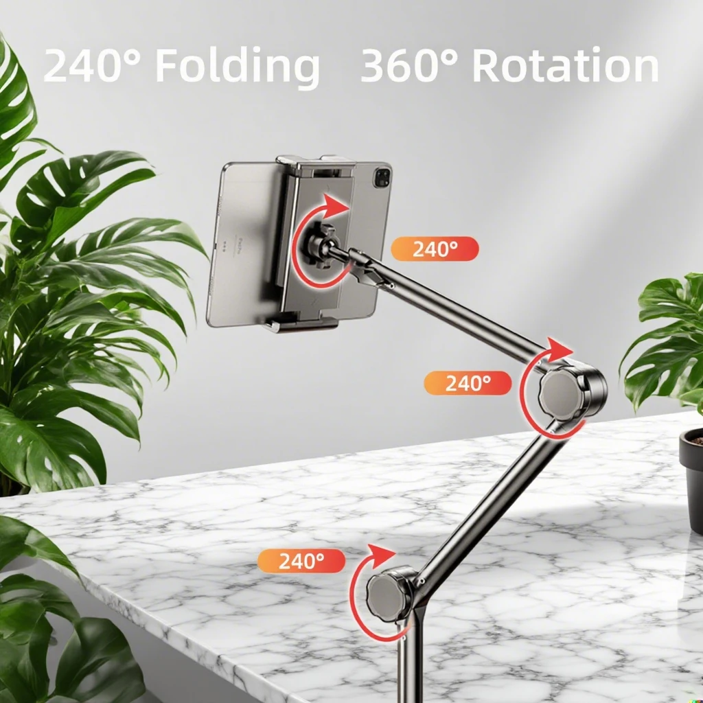 

Reinforced Version Of iPad Phone Lazy Holder, Tablet Headboard Cantilever Live Streaming Desktop Shooting, Universal Holde onBed