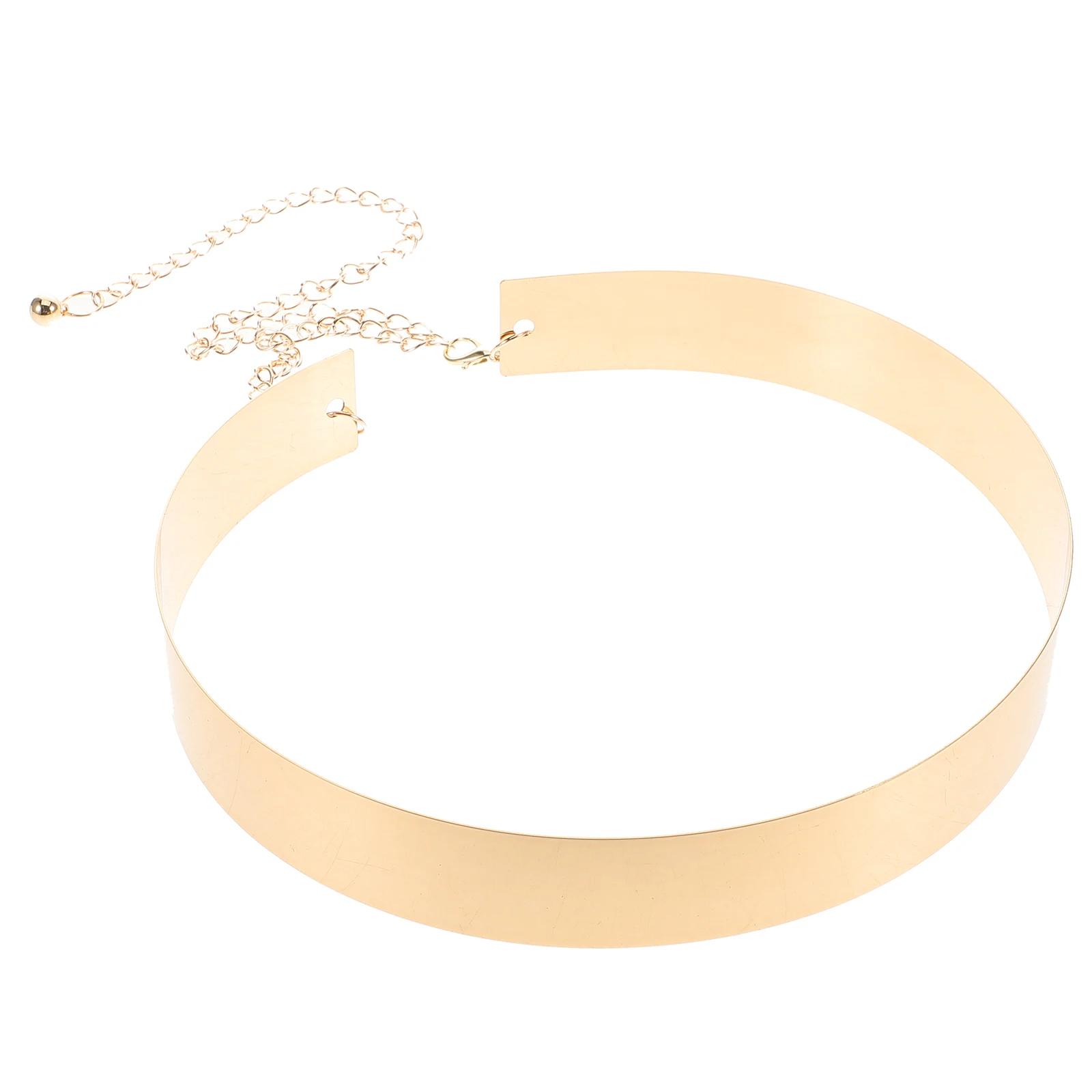

Wide Metal Waist Chain for Dresses Adjustable Size Gold Dress Belt Women Body Jewelry Shiny Accessories Durable Long Term Use