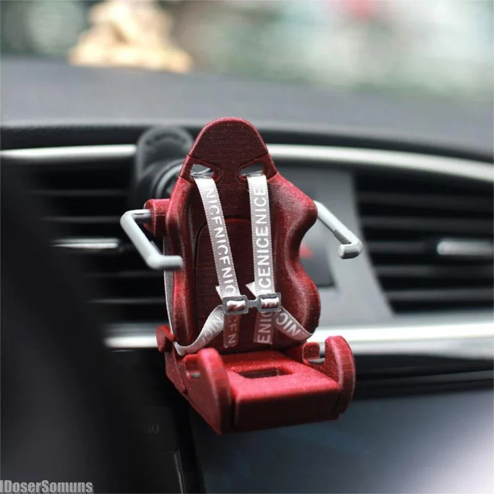 Car Storage Rack New Car Navigation Rack Mobile Phone Holder Seat Shape Decorative Ornaments Storage Supplies Gift for Friends