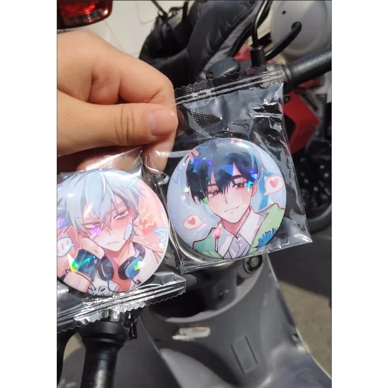 Anime Button Brooch Pins Shy Couple Alien Stage Ivan Till Cartoon Badge for Backpack Jewelry Accessories Brooch Handmade Gifts image 5