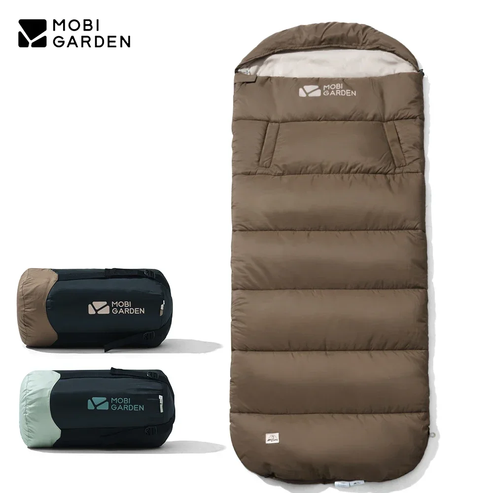 

MOBI GARDEN Camping Sleeping Bag 1.8kg Outdoor Indoor Office Warm Large Portable Travel