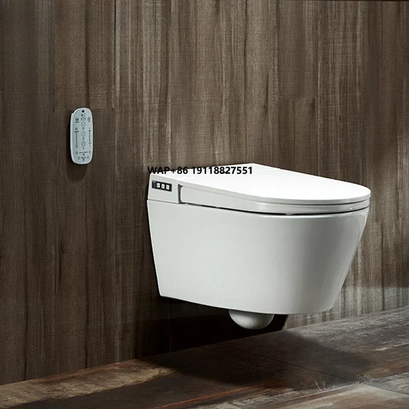 

High Quality Wall Hang Ceramic One Piece Electric Intelligent Toilet Bowl Automatic Bathroom Wall Mounted Smart Toilet Wc