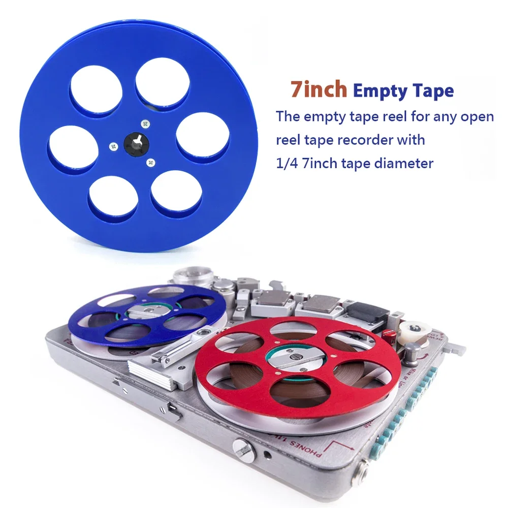7inch 6Holes Empty Tape empty tape reel for any open reel tape recorder with1/4 Tinch diameter