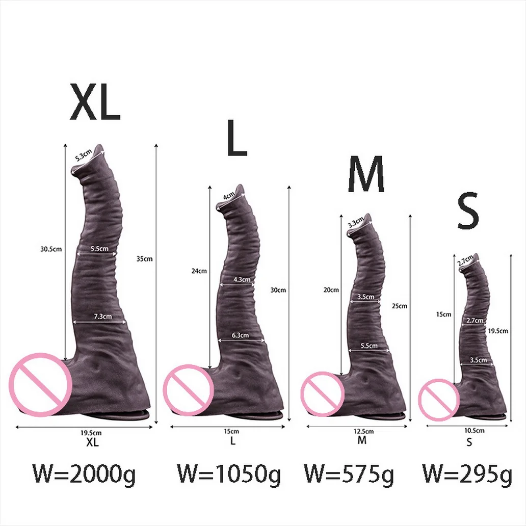 الفيل جذع دسار واقعية القضيب سيليكون ديك الحيوان الشرج بعقب المكونات موسع محاكاة الجنس لعب الكبار BDSM تدليك البروستاتا